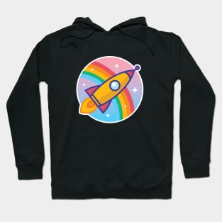 Cartoon Rocket Hoodie